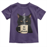 No Ice Please Toddler T Shirt Funny Black Cat Anti ICE Meme