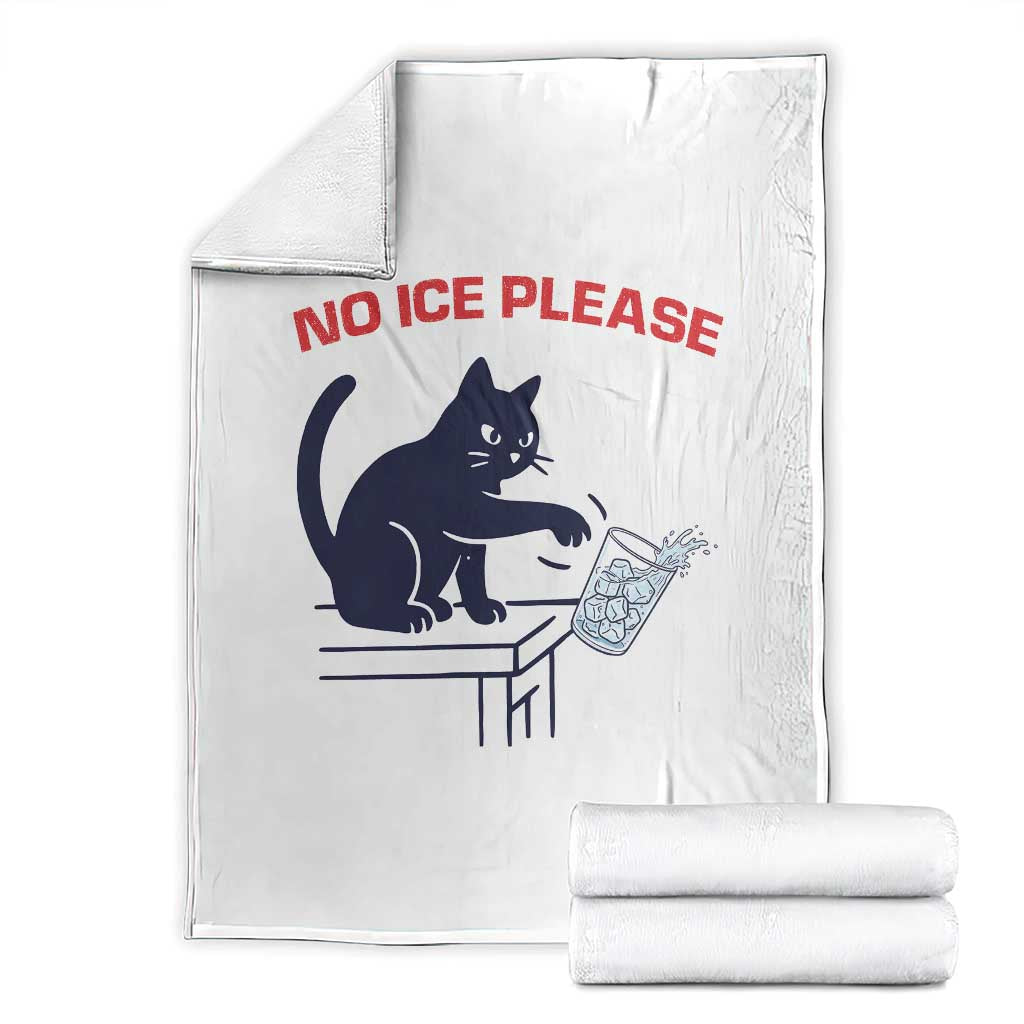 No Ice Please Throw Blanket Funny Cat Anti ICE Meme