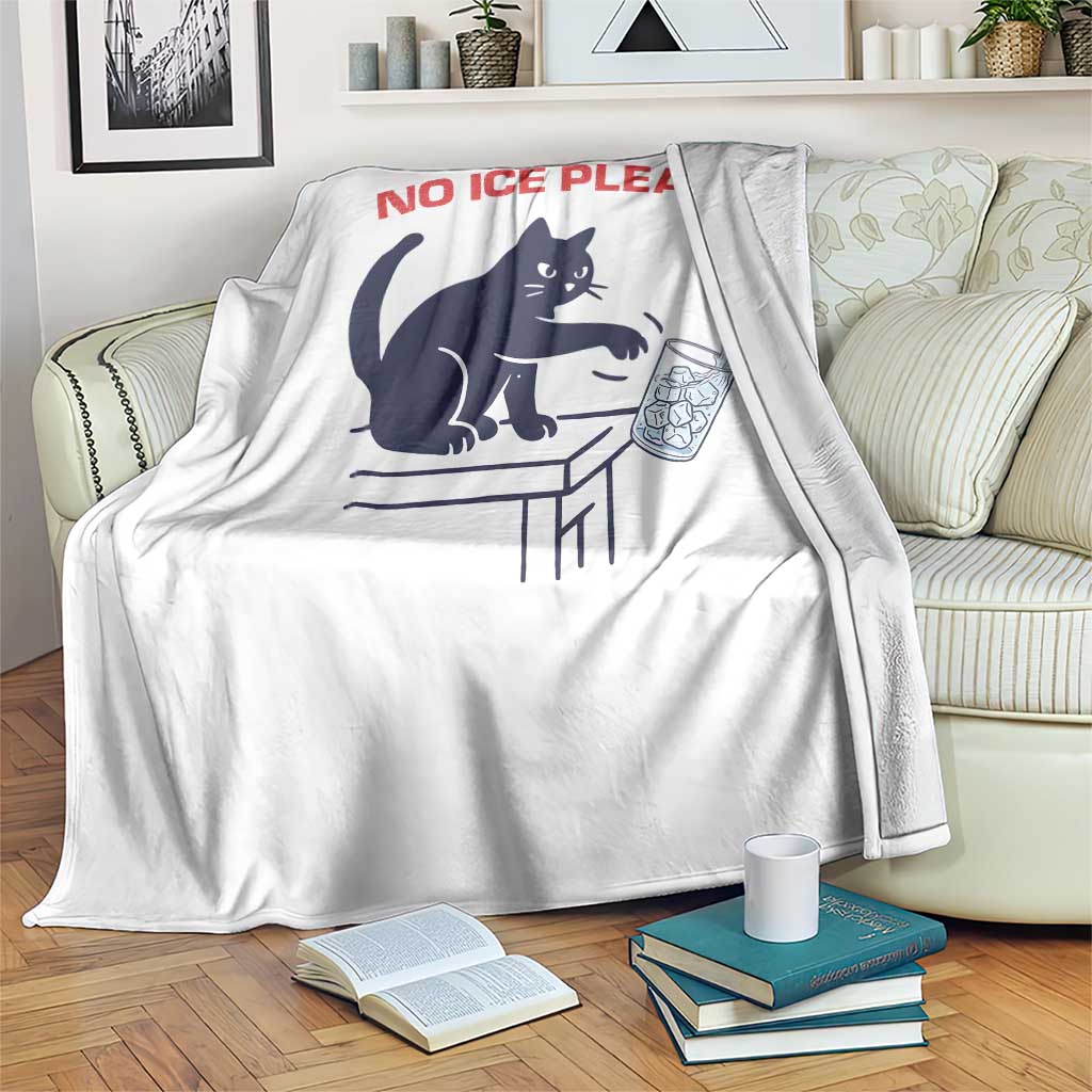No Ice Please Throw Blanket Funny Cat Anti ICE Meme