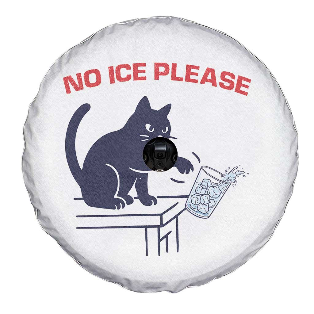 No Ice Please Spare Tire Cover Funny Cat Anti ICE Meme