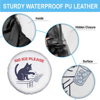 No Ice Please Spare Tire Cover Funny Cat Anti ICE Meme