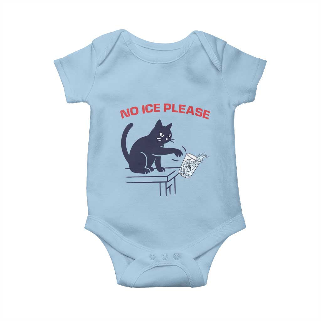 No Ice Please Baby Onesie Funny Cat Anti ICE Meme