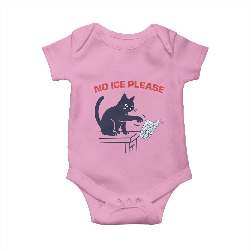 No Ice Please Baby Onesie Funny Cat Anti ICE Meme
