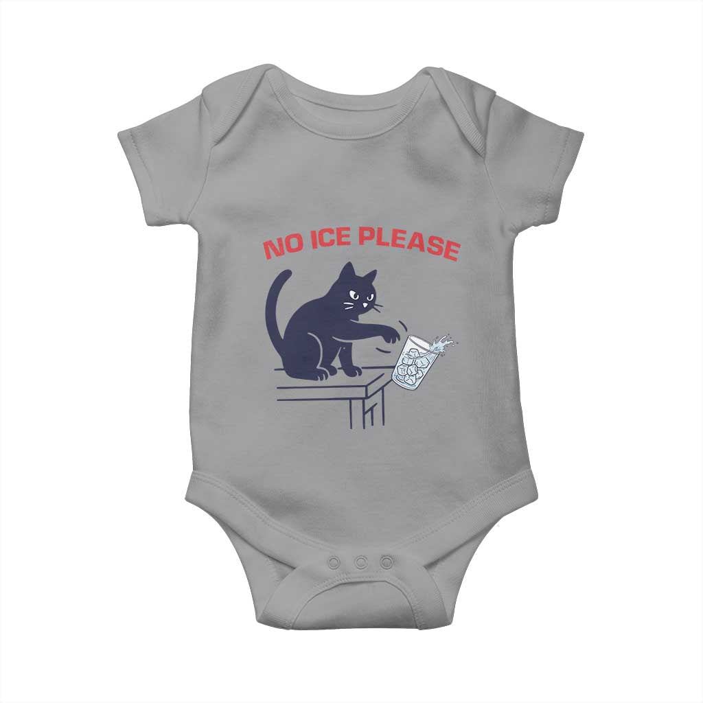 No Ice Please Baby Onesie Funny Cat Anti ICE Meme