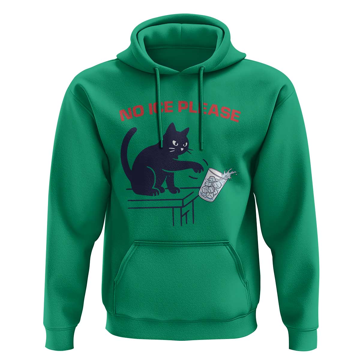 No Ice Please Hoodie Funny Cat Anti ICE Meme