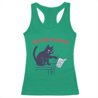 No Ice Please Racerback Tank Top Funny Cat Anti ICE Meme
