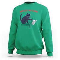 No Ice Please Sweatshirt Funny Cat Anti ICE Meme