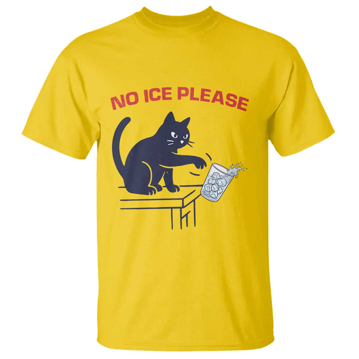 No Ice Please T Shirt Funny Cat Anti ICE Meme