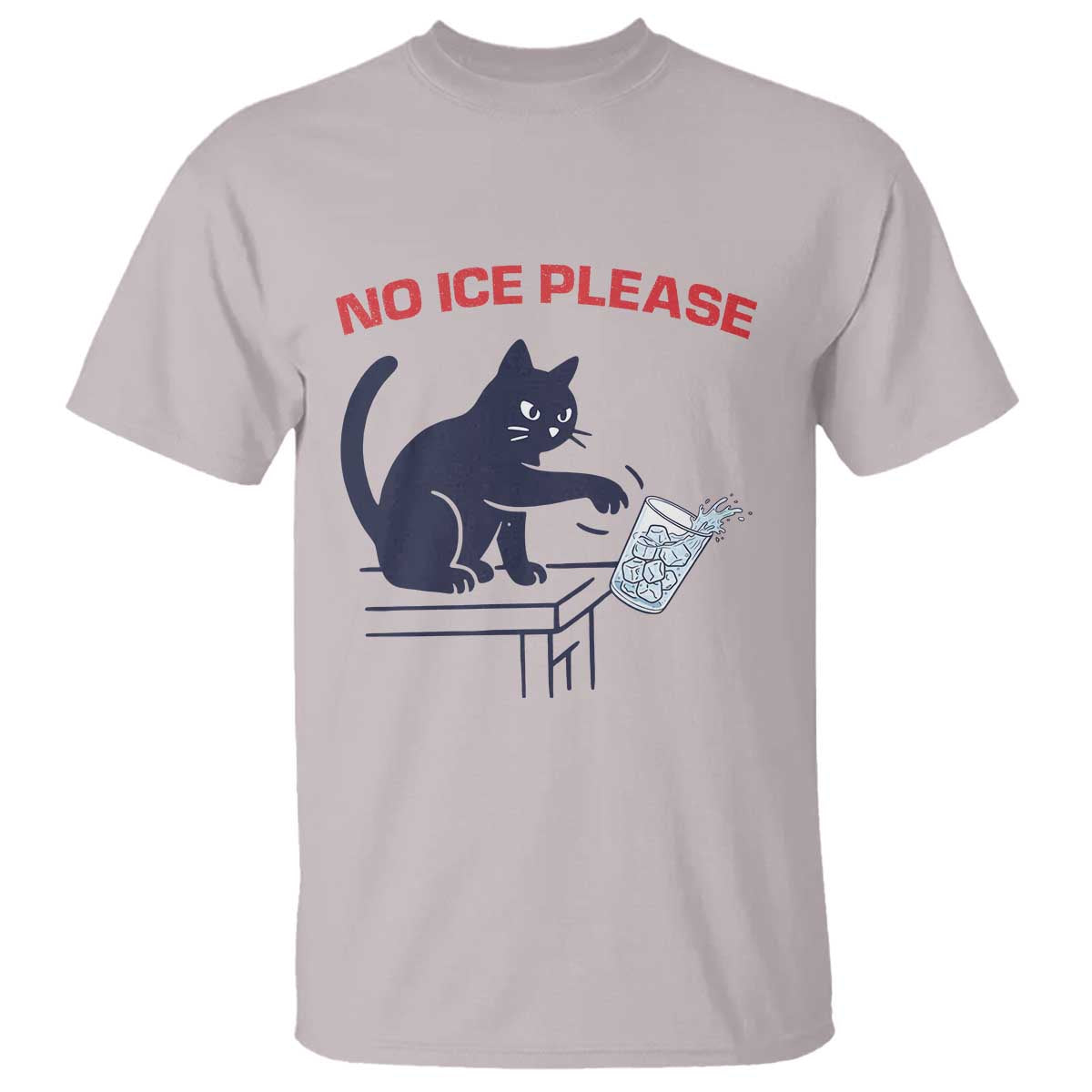No Ice Please T Shirt Funny Cat Anti ICE Meme