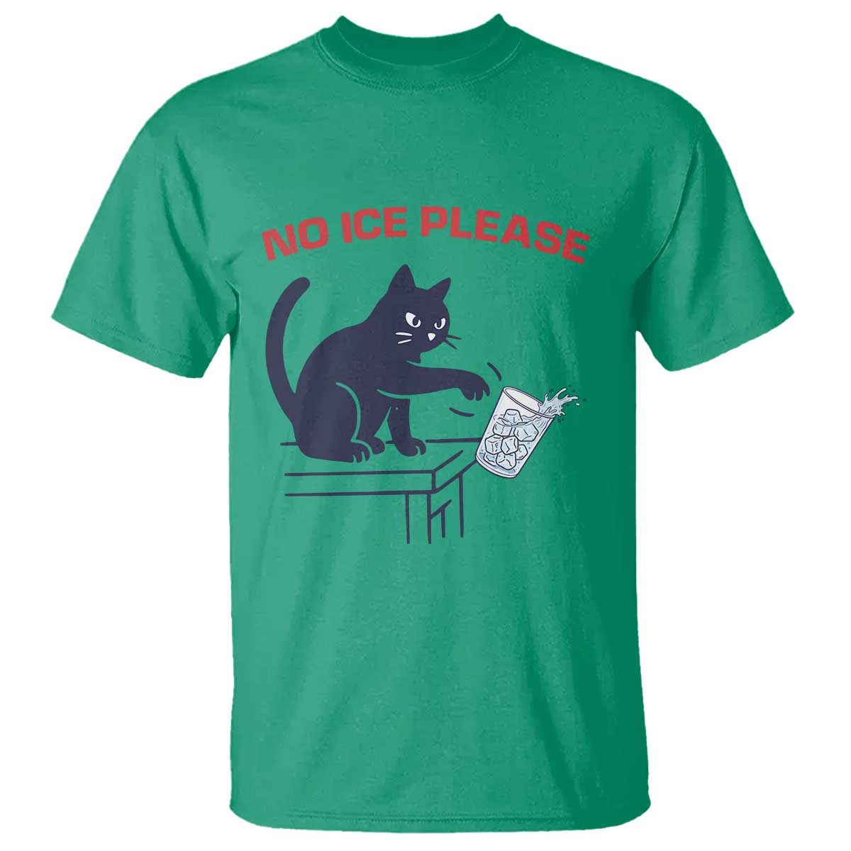 No Ice Please T Shirt Funny Cat Anti ICE Meme