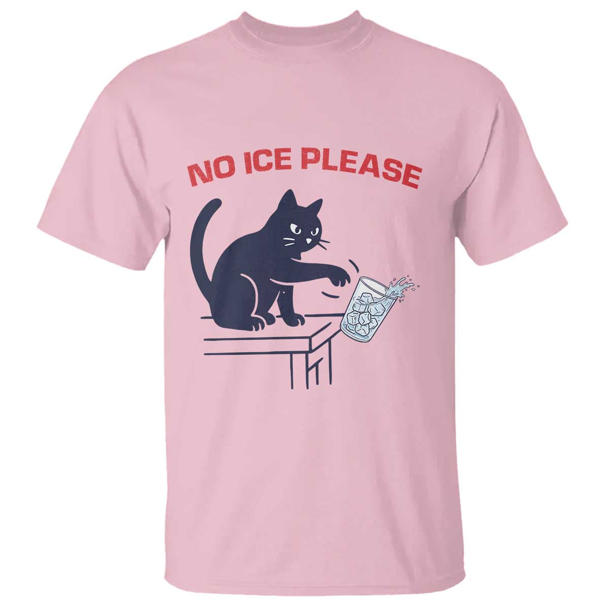 No Ice Please T Shirt Funny Cat Anti ICE Meme