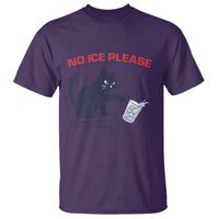 No Ice Please T Shirt Funny Cat Anti ICE Meme