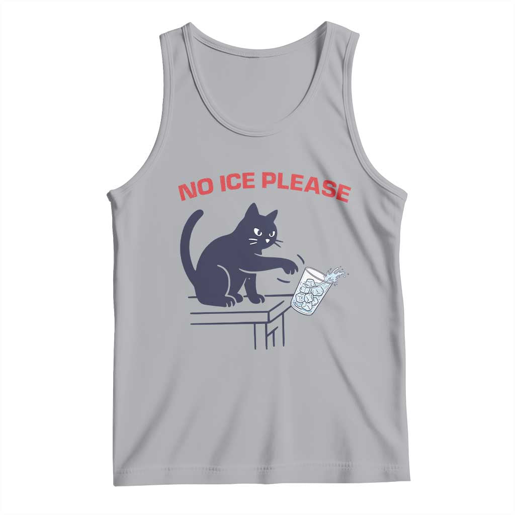 No Ice Please Tank Top Funny Cat Anti ICE Meme