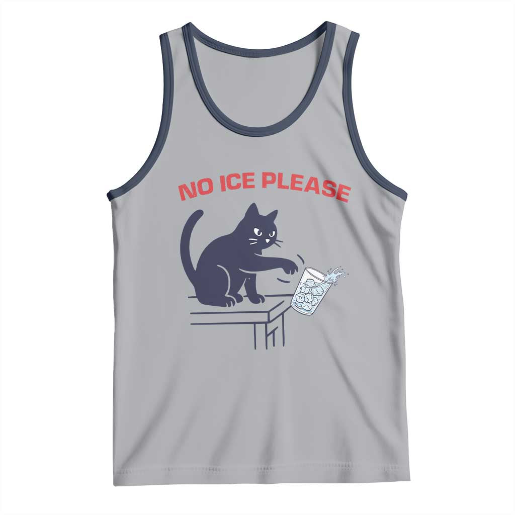 No Ice Please Tank Top Funny Cat Anti ICE Meme