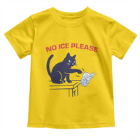 No Ice Please Toddler T Shirt Funny Cat Anti ICE Meme