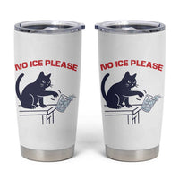 No Ice Please Tumbler Cup Funny Cat Anti ICE Meme