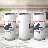 No Ice Please Tumbler Cup Funny Cat Anti ICE Meme