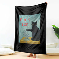 No Ice Please Throw Blanket Funny Cat Anti ICE Artist Meme
