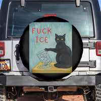 No Ice Please Spare Tire Cover Funny Cat Anti ICE Artist Meme