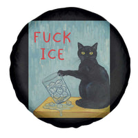 No Ice Please Spare Tire Cover Funny Cat Anti ICE Artist Meme
