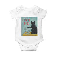 No Ice Please Baby Onesie Funny Cat Anti ICE Artist Meme