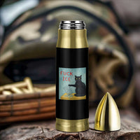 No Ice Please Bullet Tumbler Funny Cat Anti ICE Artist Meme