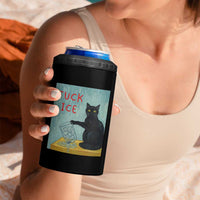 No Ice Please 4 in 1 Can Cooler Tumbler Funny Cat Anti ICE Artist Meme