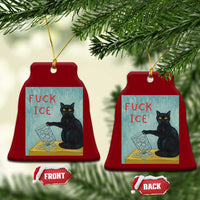No Ice Please Ceramic Ornament Funny Cat Anti ICE Artist Meme