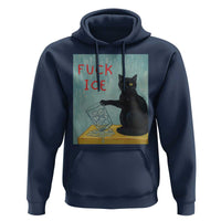 No Ice Please Hoodie Funny Cat Anti ICE Artist Meme