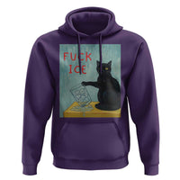 No Ice Please Hoodie Funny Cat Anti ICE Artist Meme