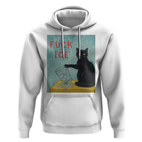 No Ice Please Hoodie Funny Cat Anti ICE Artist Meme