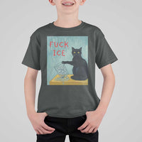 No Ice Please T Shirt For Kid Funny Cat Anti ICE Artist Meme