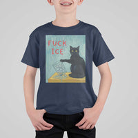No Ice Please T Shirt For Kid Funny Cat Anti ICE Artist Meme