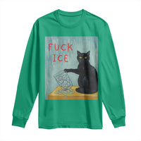 No Ice Please Long Sleeve Shirt Funny Cat Anti ICE Artist Meme