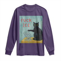 No Ice Please Long Sleeve Shirt Funny Cat Anti ICE Artist Meme