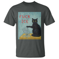 No Ice Please T Shirt Funny Cat Anti ICE Artist Meme