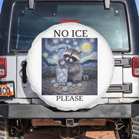 No Ice Please Spare Tire Cover Starry Night Raccoon Trash Panda Anti ICE Meme