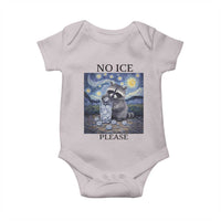 No Ice Please Baby Onesie Starry Night Raccoon Trash Panda Anti ICE Meme