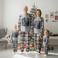 No Ice Please Plaid Pajama Set Starry Night Raccoon Trash Panda Anti ICE Meme