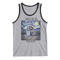 No Ice Please Tank Top Starry Night Raccoon Trash Panda Anti ICE Meme