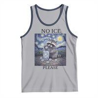 No Ice Please Tank Top Starry Night Raccoon Trash Panda Anti ICE Meme