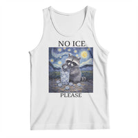 No Ice Please Tank Top Starry Night Raccoon Trash Panda Anti ICE Meme
