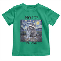 No Ice Please Toddler T Shirt Starry Night Raccoon Trash Panda Anti ICE Meme