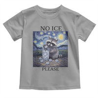 No Ice Please Toddler T Shirt Starry Night Raccoon Trash Panda Anti ICE Meme