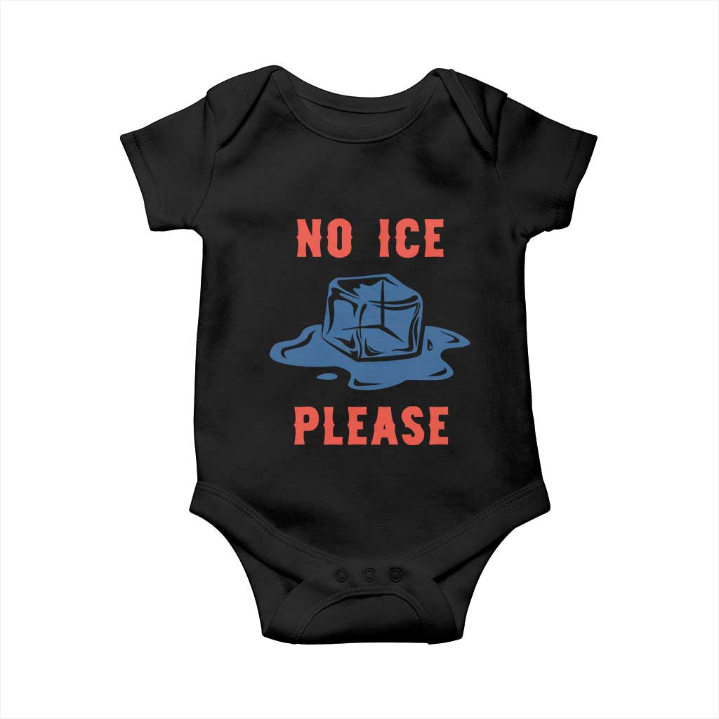 No Ice Please Baby Onesie Funny Ice Cube Anti ICE Deportation Human Rights