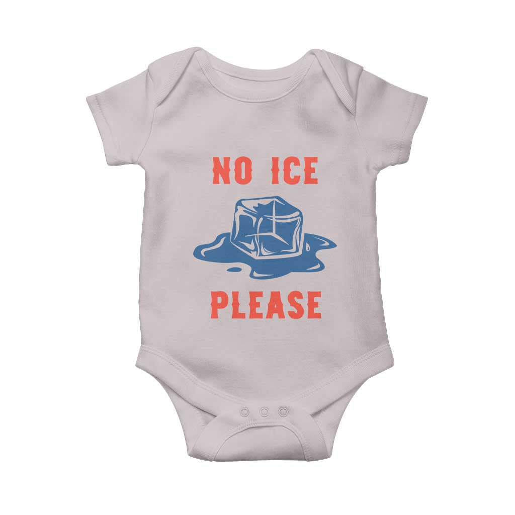 No Ice Please Baby Onesie Funny Ice Cube Anti ICE Deportation Human Rights