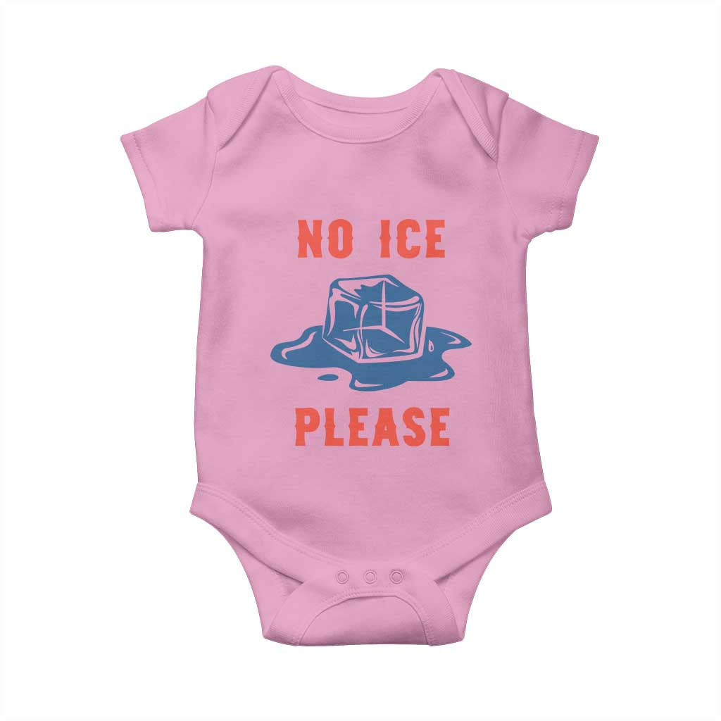 No Ice Please Baby Onesie Funny Ice Cube Anti ICE Deportation Human Rights