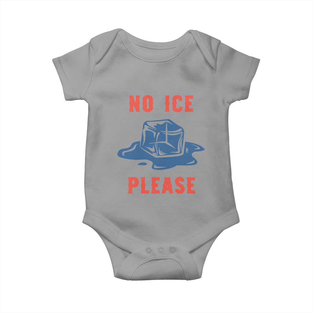 No Ice Please Baby Onesie Funny Ice Cube Anti ICE Deportation Human Rights