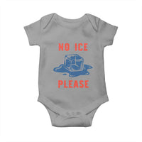 No Ice Please Baby Onesie Funny Ice Cube Anti ICE Deportation Human Rights