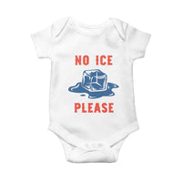 No Ice Please Baby Onesie Funny Ice Cube Anti ICE Deportation Human Rights